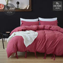Fluffy Butterfly Duvet Set Shocking Pink SC