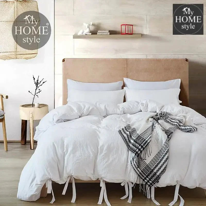 Fluffy Butterfly Duvet Set White