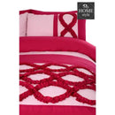 Frilly Pink Duvet set King Size