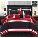 grey & Black Stripe Border 8 Piece Set