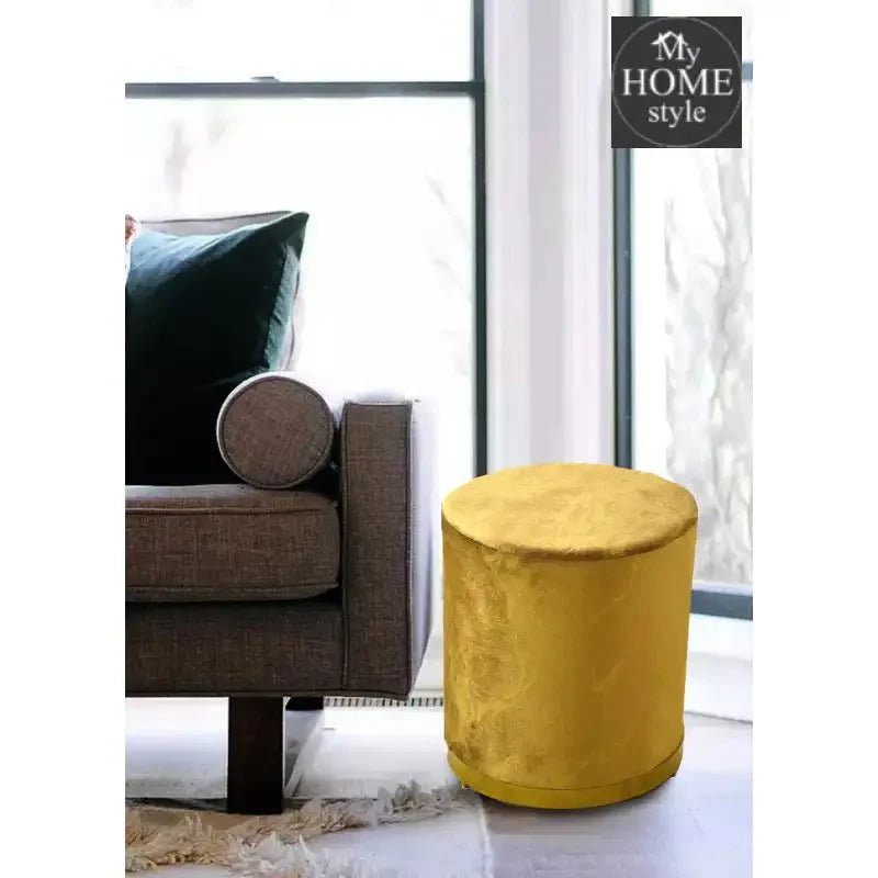 Large Pouffe Velvet Sprinkle Stool With Steel Frame -1285