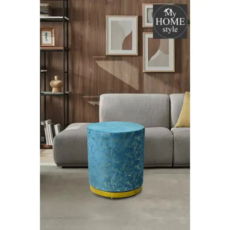 Large Pouffe Velvet Sprinkle Stool With Steel Frame -1289