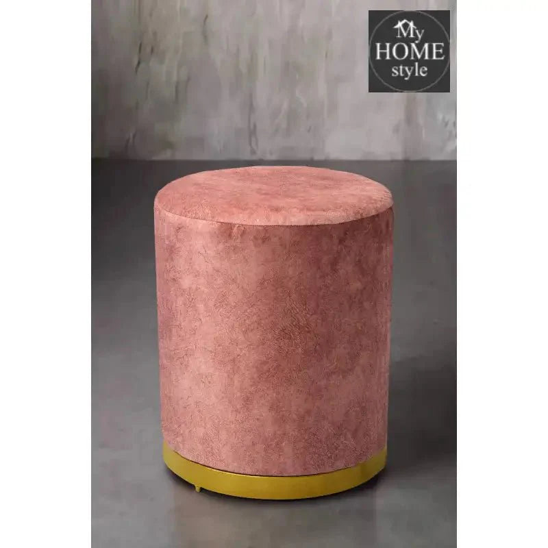 Large Pouffe Velvet Sprinkle Stool With Steel Frame -1297