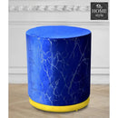 Large Pouffe Velvet Sprinkle Stool With Steel Frame -1298