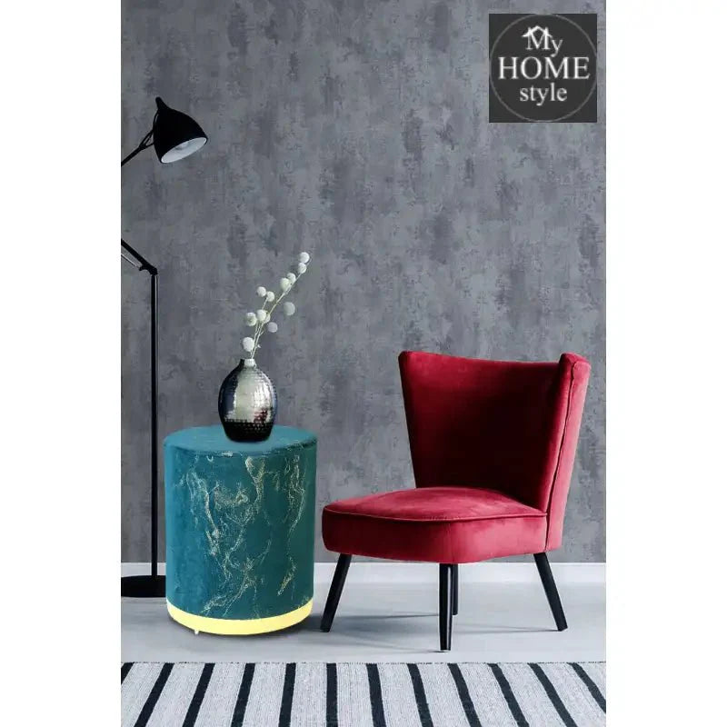 Large Pouffe Velvet Sprinkle Stool With Steel Frame -1299