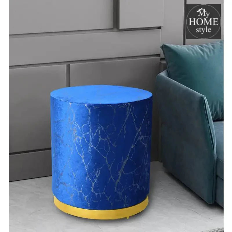 Large Pouffe Velvet Sprinkle Stool With Steel Frame -1300