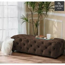 Living Room Large Velvet Ottoman Stool-648