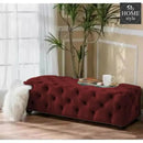 Living Room Large Velvet Ottoman Stool-650