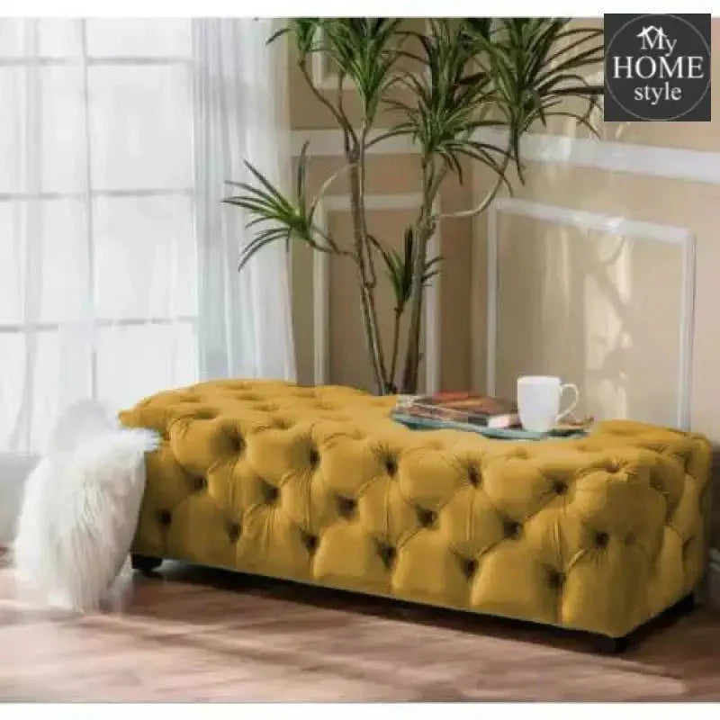 Living Room Large Velvet Ottoman Stool-651