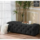 Living Room Large Velvet Ottoman Stool-652