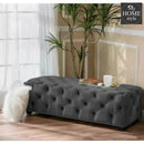 Living Room Large Velvet Ottoman Stool-653