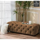 Living Room Large Velvet Ottoman Stool-655