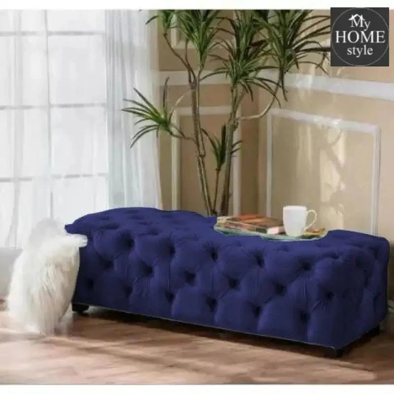 Living Room Large Velvet Ottoman Stool-656