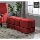 Living Room Large Velvet Ottoman Stool-690