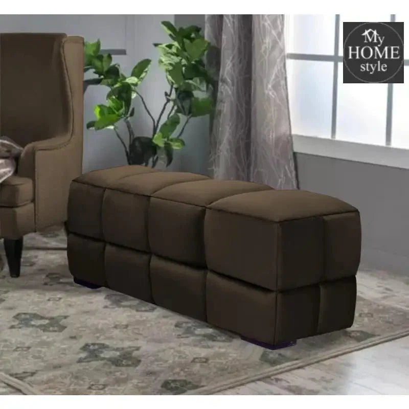 Living Room Large Velvet Ottoman Stool-694