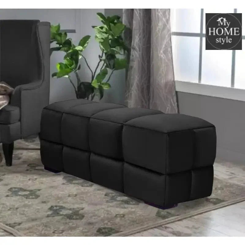 Living Room Large Velvet Ottoman Stool-696