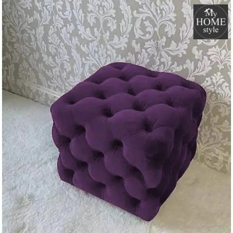 Living Room Velvet Ottoman Stool-638