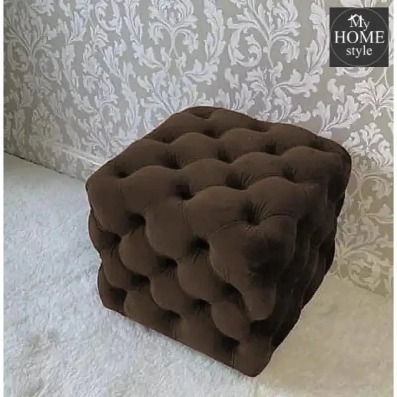 Living Room Velvet Ottoman Stool-639