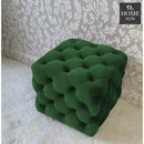 Living Room Velvet Ottoman Stool-641