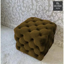 Living Room Velvet Ottoman Stool-646