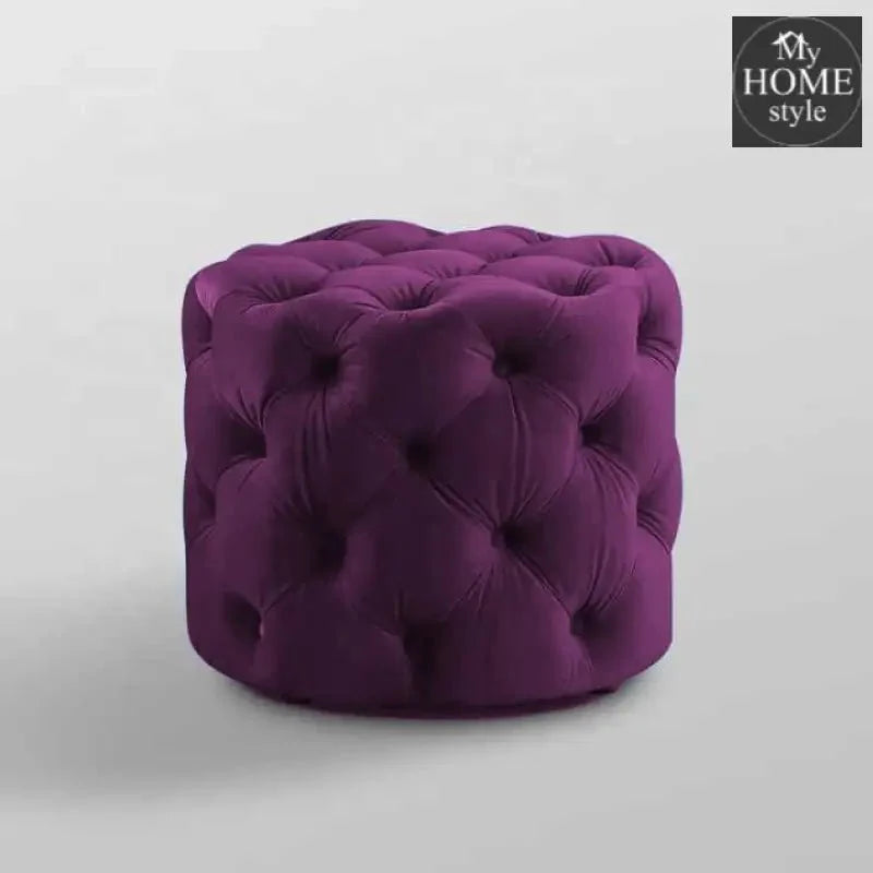 Living Room Velvet Ottoman Stool-678