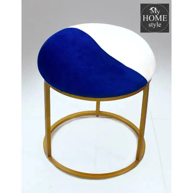 Luxury 2 Shaded Velvet stool With Steel Stand -925