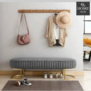 Luxury 3 Seater Bedroom Steel Stool -985