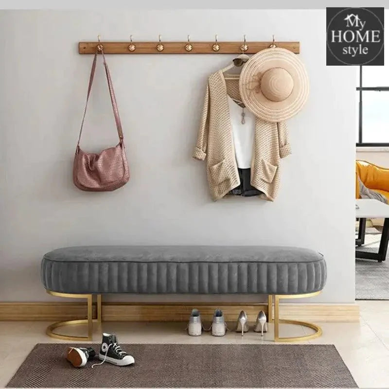 Luxury 3 Seater Bedroom Steel Stool -985