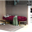 Luxury 3 Seater Ottoman Steel Stool -990