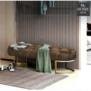 Luxury 3 Seater Ottoman Steel Stool -991