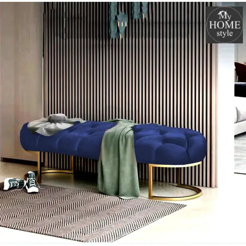 Luxury 3 Seater Ottoman Steel Stool -992