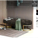 Luxury 3 Seater Ottoman Steel Stool -993