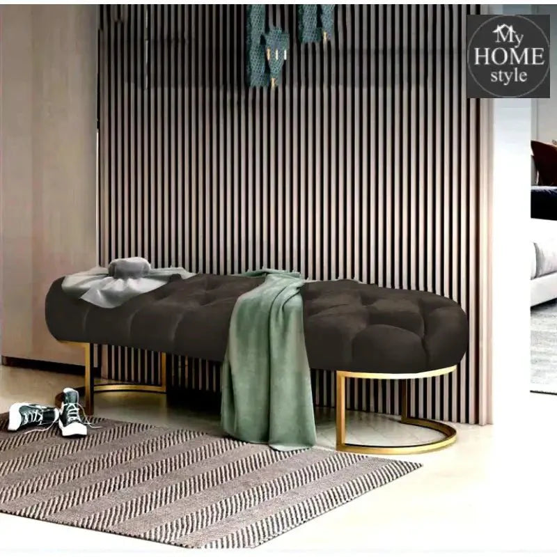 Luxury 3 Seater Ottoman Steel Stool -993