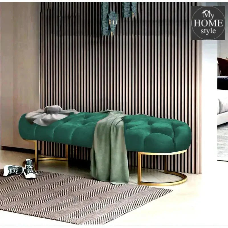 Luxury 3 Seater Ottoman Steel Stool -996