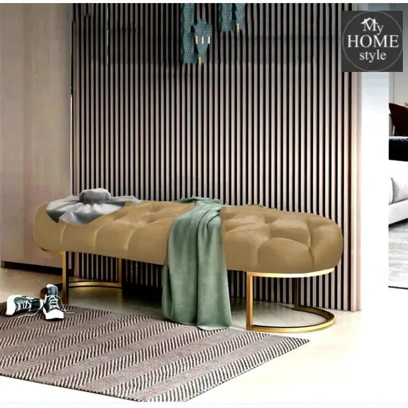 Luxury 3 Seater Ottoman Steel Stool -997