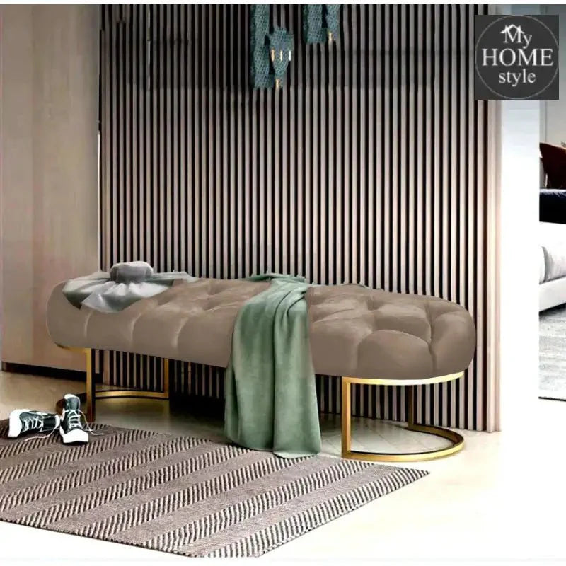 Luxury 3 Seater Ottoman Steel Stool -998