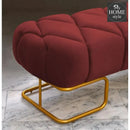 Luxury 3 Seater Poufy Steel Stool With Steel Frame -1045