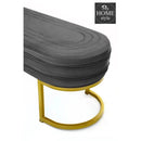Luxury 3 Seater Steel Stool With Steel Frame -1044