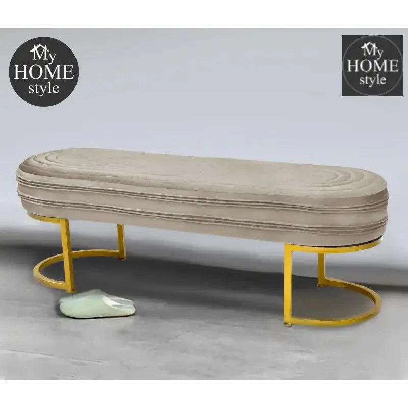 Luxury 3 Seater Steel Stool With Steel Frame -1044