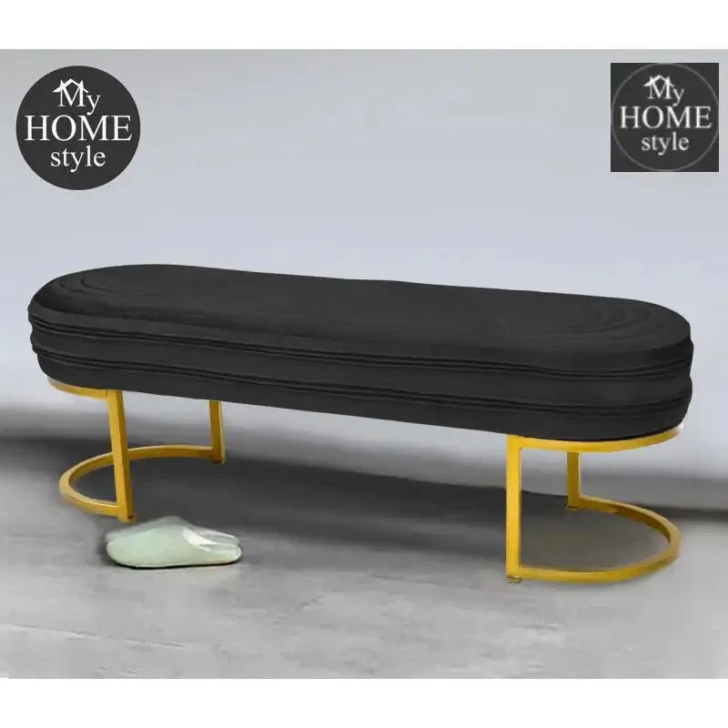 Luxury 3 Seater Steel Stool With Steel Frame -1044