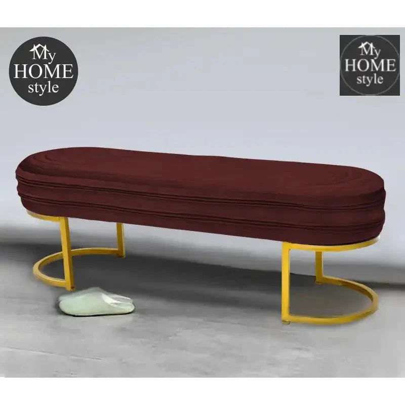 Luxury 3 Seater Steel Stool With Steel Frame -1044