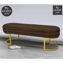 Luxury 3 Seater Steel Stool With Steel Frame -1044