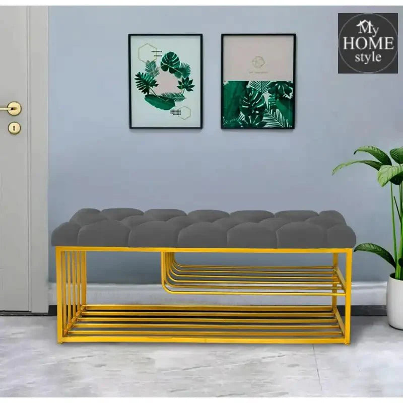 Luxury 3 Seater Stool With Shoe Rack -1037