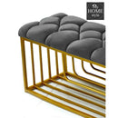 Luxury 3 Seater Stool With Shoe Rack -1037