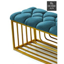 Luxury 3 Seater Stool With Shoe Rack -1038