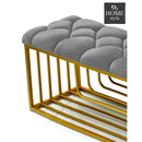 Luxury 3 Seater Stool With Shoe Rack -1039