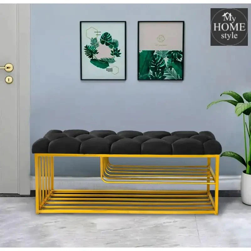 Luxury 3 Seater Stool With Shoe Rack -1041