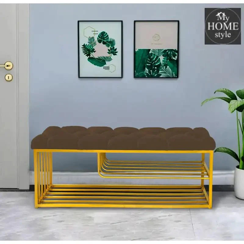 Luxury 3 Seater Stool With Shoe Rack -1042