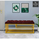 Luxury 3 Seater Stool With Shoe Rack -1043