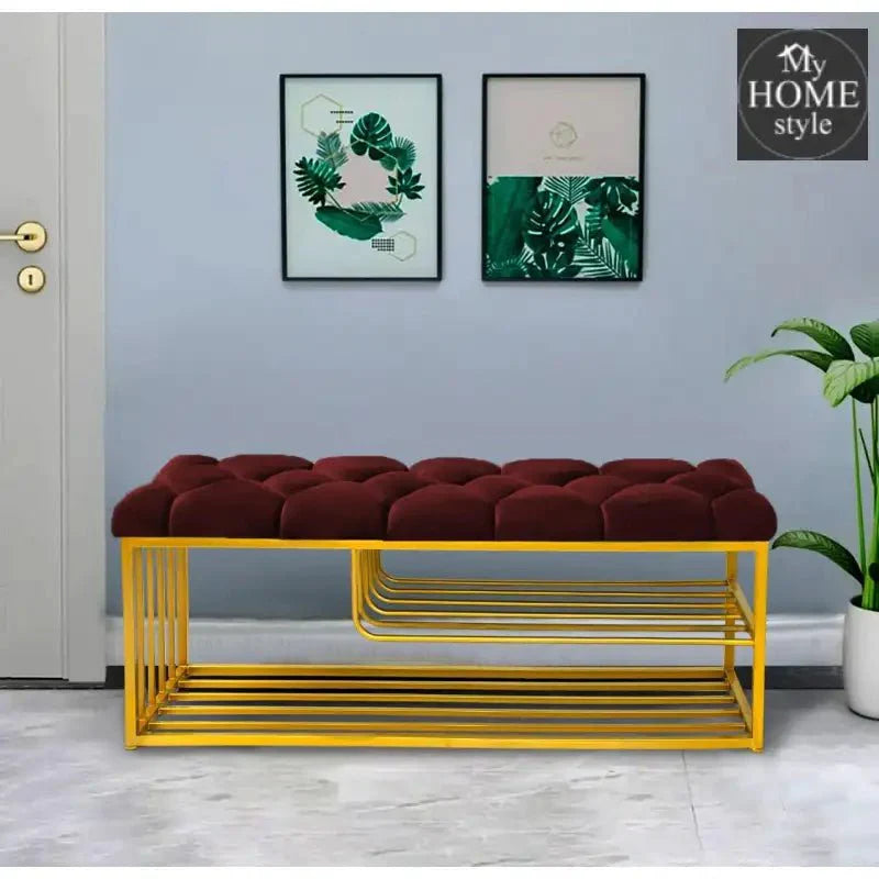 Luxury 3 Seater Stool With Shoe Rack -1043